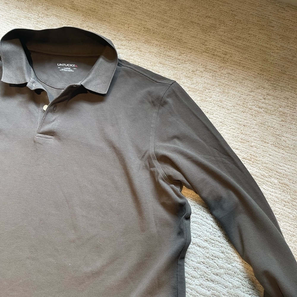 UNTUCK IT - Classic Long Sleeve Polo
